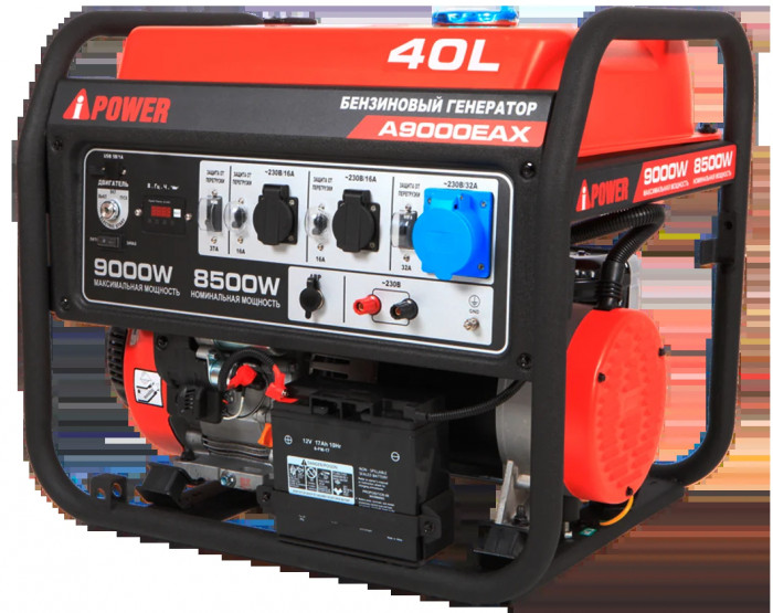 Бензиновый генератор A-iPower A9000EAX в тихом зимнем кожухе с блоком автозапуска A-iPower 230В, 100А 