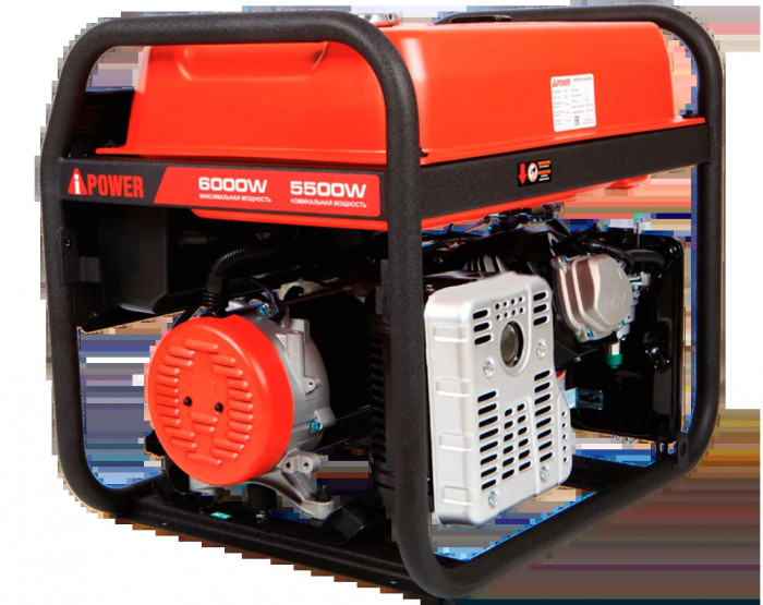 Бензиновый генератор A-iPower A6000EAX в супер тихом зимнем кожухе с блоком автозапуска 230/400В, 63А 