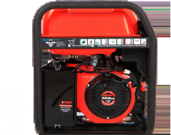 Бензиновый генератор A-iPower A8000EAX с электростартером, 7.5 кВт, 230В (20120) в зимнем шумозащитном кожухе 1200 с автозапуском