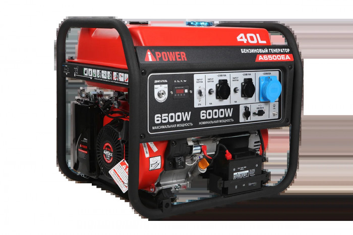 Бензиновый генератор A-iPower A6500EA с электростартером, 6 кВт, 230В (20109) в зимнем шумозащитном кожухе 1400 с автозапуском