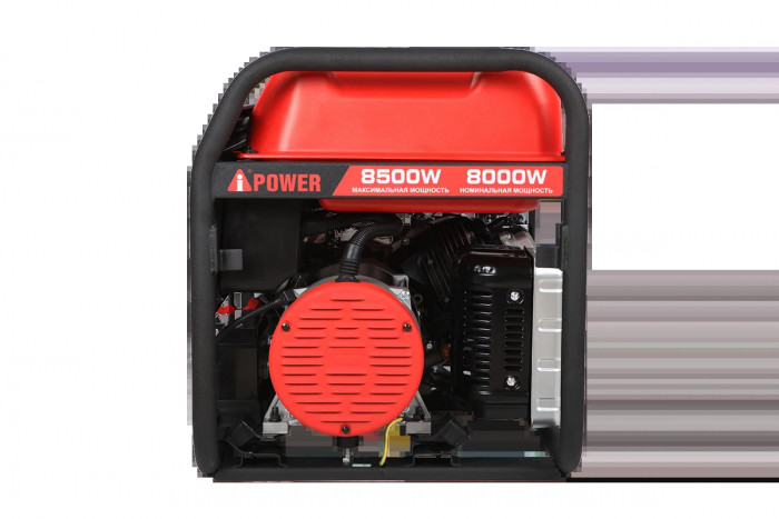 Бензиновый генератор A-iPower A8500TEA с электростартером, 8 кВт, 230/400В (20115) в зимнем шумозащитном кожухе 1200 с автозапуском (20115КА)
