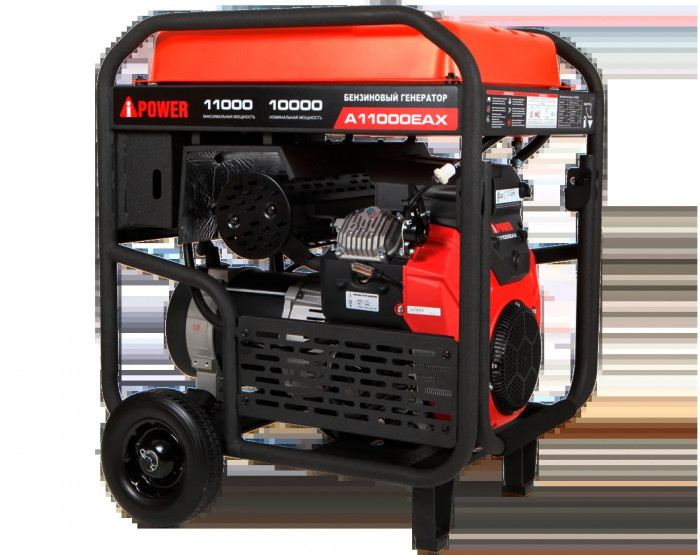 Бензиновый генератор A-iPower A11000EAX с электростартером, 10 кВт, 230В (20123) в зимнем шумозащитном кожухе 1570 с автозапуском