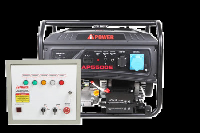 Бензиновый генератор для дома A-iPower Lite AP5500E с блоком автозапуска A-iPower 230В, 100А (20205_10)