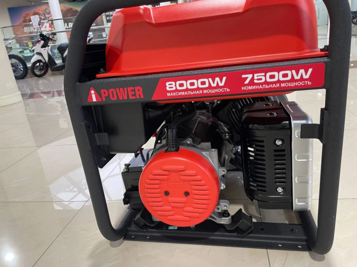Бензиновый генератор A-iPower A8000EAX с электростартером, 7.5 кВт, 230В (20120)