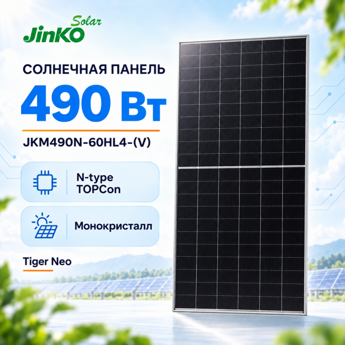 JINKO SOLAR 490W JKM490N-60HL4-(V)-F8-EN
