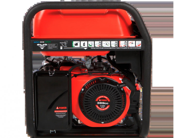 Бензиновый генератор A-iPower A6000EAX с электростартером, 5.5 кВт, 230В (20118) в зимнем шумозащитном кожухе 1200 с автозапуском