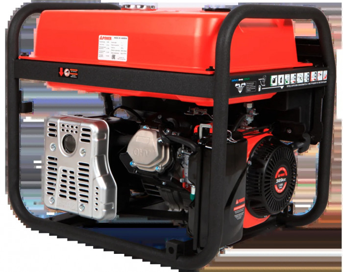 Бензиновый генератор A-iPower A6000EAX в супер тихом зимнем кожухе с блоком автозапуска A-iPower 230В, 100А 