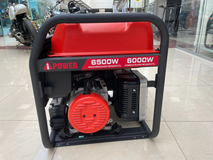 Бензиновый генератор A-iPower A6500EA с электростартером, 6 кВт, 230В (20109) в зимнем шумозащитном кожухе 1200 с автозапуском