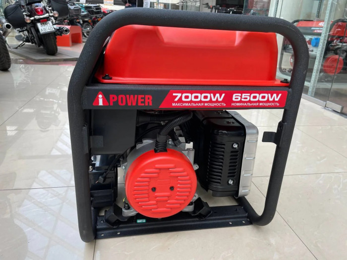 Бензиновый генератор A-iPower A7000EAX с электростартером, 6.5 кВт, 230В (20119) в зимнем шумозащитном кожухе 1200 с автозапуском